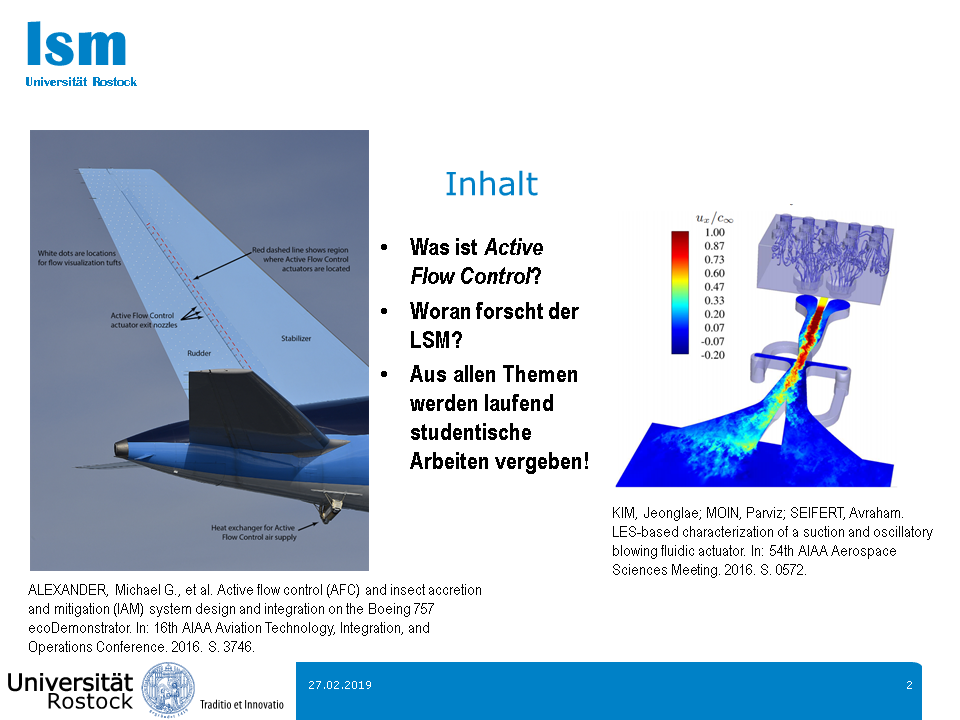 Aktive Strömungskontrolle - Folie 2