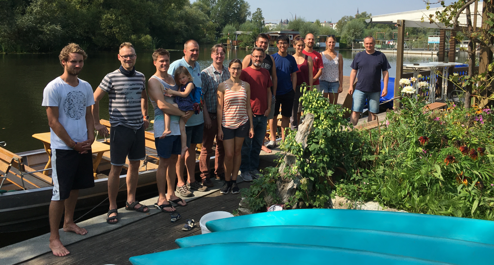 Team des Lehrstuhls Strömungsmechanik, August 2019