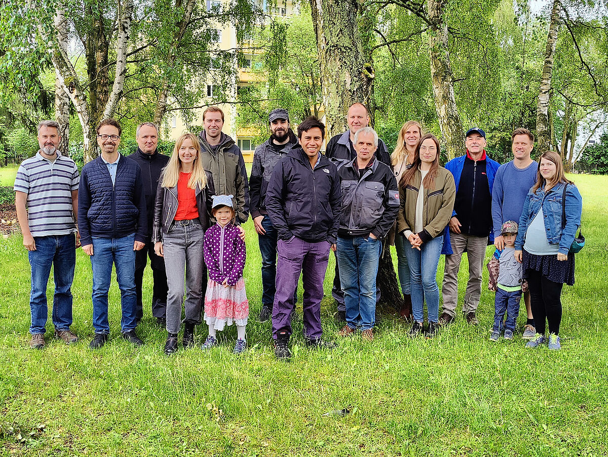 Team des Lehrstuhls Strömungsmechanik, Mai 2022