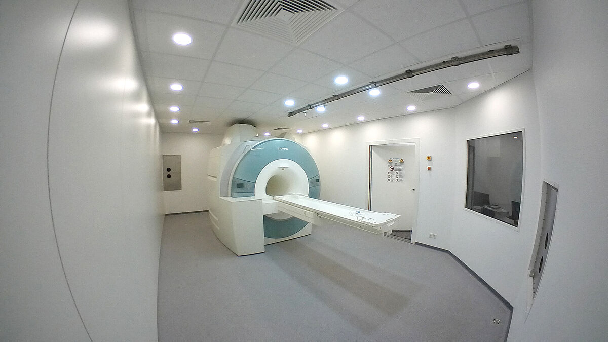 Der Untersuchungsraum des MRI flow labs